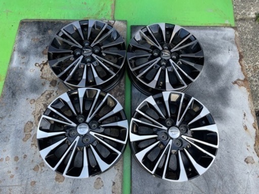 【美品】ダイハツ純正 15インチ アルミホイール LA650S タントRS用 4.5J＋45 PCD100 4穴 4本セット