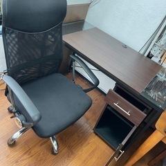 送料・設置込み　デスクセット3点