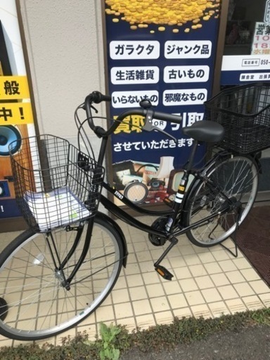 ◼️【中古品】ダイワ シティサイクル ダイワサイクル26インチ 籠付き NA2-G ギア 自転車