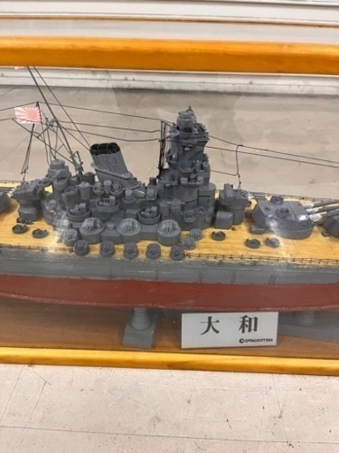 戦艦大和　大型模型　ケース付　ハンドメイド