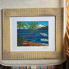 Amazon.co.jp: (ヘザーブラウン)HEATHER BROWN アートプリント ART PRINT TROPICAL PARADISE  トロピカルパラダイス Mサイズ横 サイン入り 絵画 HB9136P／TROPICAL PARADISE [並行輸入品] : ホーム＆キッチン