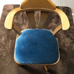 木製回転イス　２脚セット