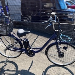 電動自転車　後ろかご、空気入れ、ロック付きの画像