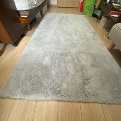 【ようじ様ご予約済】グレー　おしゃれ　ラグマット　ふわふわ