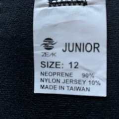 ZEAK ジュニア用ウエットスーツの画像