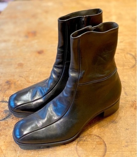 1982 March  Imperial by FLORSHEIM  Essex Black Select Cabaret Leather  Boots 101/2Dフローシャイムロイヤルインペリアル '82年製