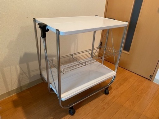 ワゴン簡単折りたたみ式　スチール製