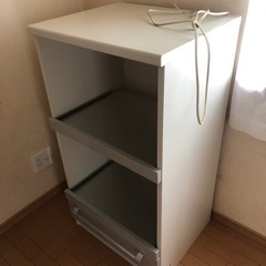コンセント、引き出し付きレンジ台