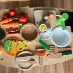 [値下げ]子供用キッチン　おままごとの画像