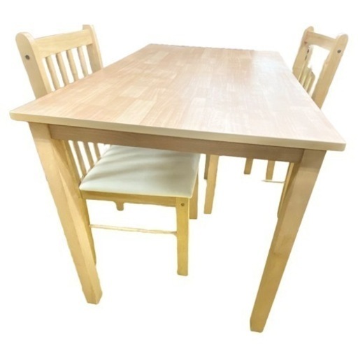 【３点セット】ダイニングテーブル チェア2脚 セット＊木製