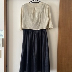 ELLE PLANET 黒ドレス　ボレロ　セットの画像
