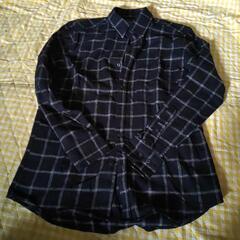 ネルシャツ　メンズMサイズ　チェックの画像