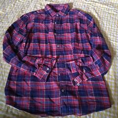 ネルシャツ　メンズMサイズ　チェックの画像