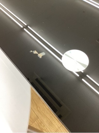 KH-71【新入荷　リサイクル品】ガラスカウンター3点セット　黒ガラス