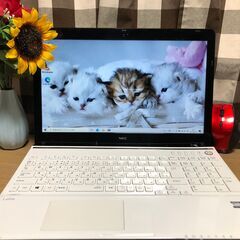 Ａランク美麗品Ｗｉｎ１０・Ｗｅｂカメラ内蔵💗高速i5第4世代/新品爆速SSD240GB/メモリ8GB💗人気のエクストラホワイト/Office2019付/15.6ｲﾝﾁ/無線ＬＡＮ/ＤＶＤ・ＣＤ再生ソフト付　No.2208008