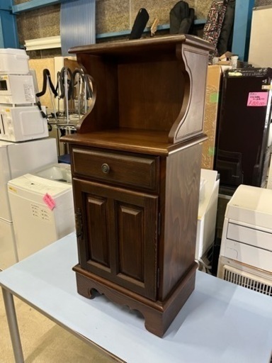 品質のカリモク!! 木製 電話台 レトロ家具 キャビネット ☆売れ筋商品です☆