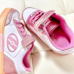 ローラースケート ローラーシューズ　 二輪式　ピンク　2way 女の子の画像
