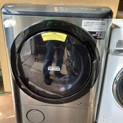 ☆中古￥120,000！【会員価格￥98,000】日立　12.0kgドラム洗濯機　家電　2019年製　幅74cmｘ奥行62cmｘ高さ106cm　BD-NX120CL型　【BH110】