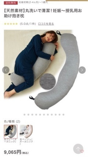 早い者勝ち！　オーガニック抱き枕（グレー）