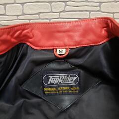 TOP RIDER 革つなぎレーシングスーツ Mサイズの画像