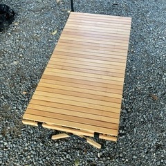 ハイランダー　ウッドロールテーブル　120cm キャンプ