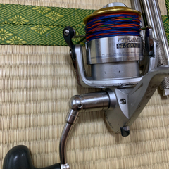 打ち込みピトン、竿受け、リールの画像