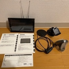 [お取引決定]セイワPNM84F PIXYDA カーナビと車内用充電器おまけ付きの画像