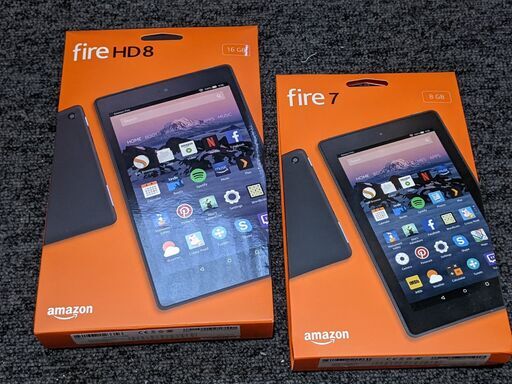 未使用品★Amazonタブレット Fire7・FireHD8 2台セット