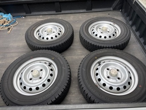 ホンダ純正ホイール付きスタッドレスセットヨコハマアイスガードIG50プラス　145/80R12