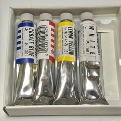 新品未開封　サクラマット水彩絵の具　赤青黄白　計4本