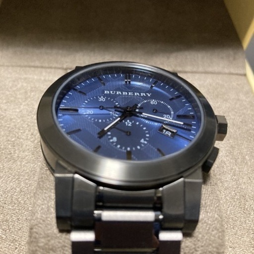 BURBERRY 腕時計 BU9365  クロノグラフ  ダークグレー×ブルー