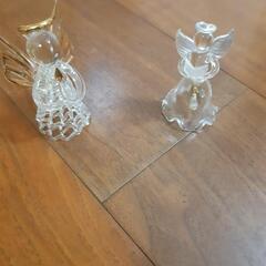 ガラス細工　天使　2点