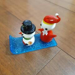 置物　スノーマン　サンタの画像