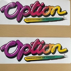 激レア！OPTIONステッカー　旧車、走り屋、ドリ車にの画像
