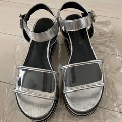 WEGO メタリックサンダル　Lサイズ