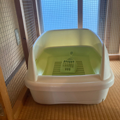 手作り木製キャットケージの画像