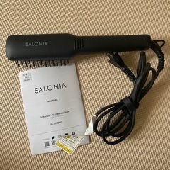 【取引中】SALONIA ストレートヒートブラシ　スリム　取扱説...