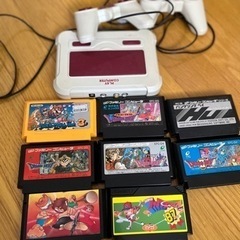 取引先決まりました。ファミコンが出来る機械とカセット8本  