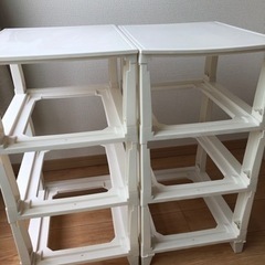 0円お譲り☆衣装ケース　３段×2の画像