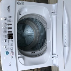 6393 Hisense 2021年製 全自動洗濯機 HW-T45D 4.5kg