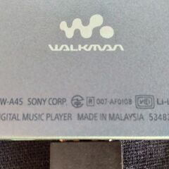 SONY Walkman　NW-A45の画像