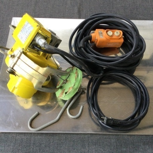 中古　1981年製　ベビーホイスト　トーヨーコーケン　BH−300   吊り荷重50kg  揚程14m   100V   電動式ホイスト　電動吊上げ