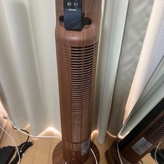 扇風機 アイリスオーヤマ タワーファン 木目調タイプ TWF-C73M の画像