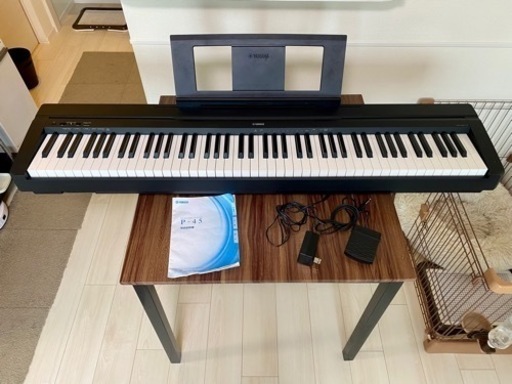 ヤマハ｜YAMAHA 電子ピアノ P-45B ブラック [88鍵盤][P45Bﾌﾞﾗｯｸ]