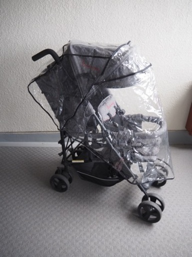 【値下げ】キンダーワゴン･縦型双子ベビーカー
