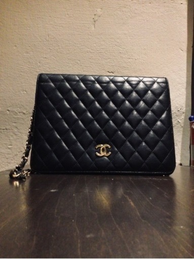 シャネル チェーンショルダーバッグ　マトラッセ　黒