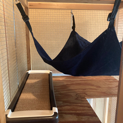 手作り木製キャットケージの画像