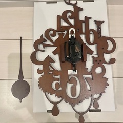 インテリア　木製　壁掛け時計の画像