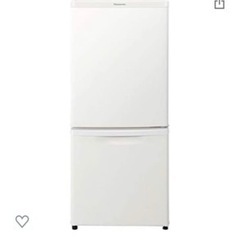 【取引中美品です】パナソニック 冷蔵庫 幅48cm 138L マットバニラホワイト NR-B14DW-W 2ドア 