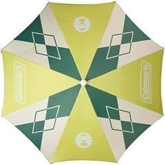 ビーチパラソル（コールマン　アーガイル柄ブルー）スタンド付きの画像